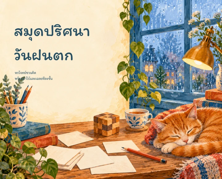 สมุดปริศนา วันฝนตก / ปริศนาและตรรกะ ฉบับตัวอย่าง